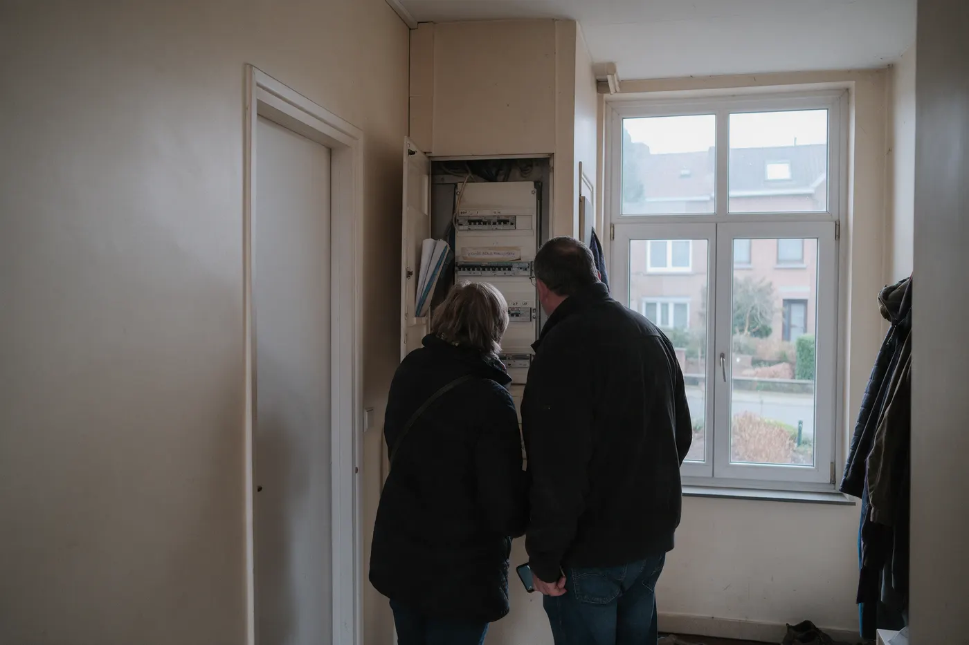 Meterkast in een Vlaamse woning, waar de eigen verbruiksgegevens vandaan komen voor onafhankelijk advies over een thuisbatterij